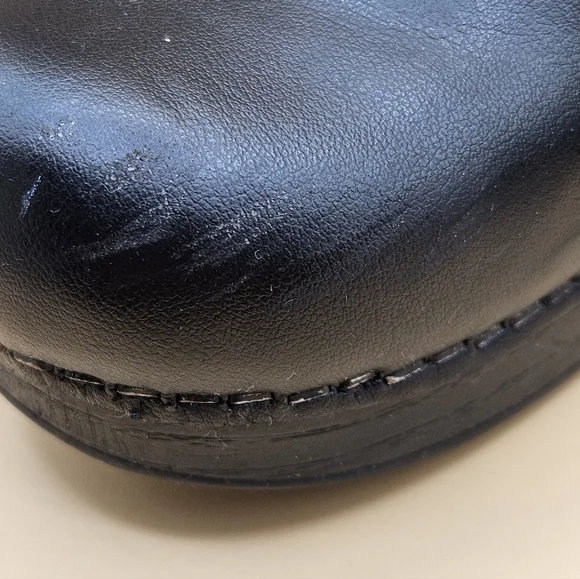 Dansko Professional Black Patent Leather Clogs Womens EU 38 US 7.5-8 Nurse Shoes - Picture 5 of 12